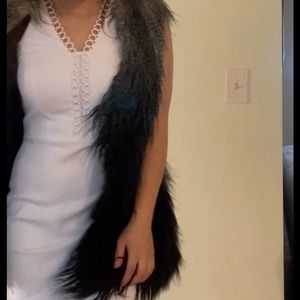 Faux fur vest